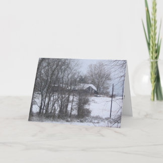 schuur feestdagen kaart