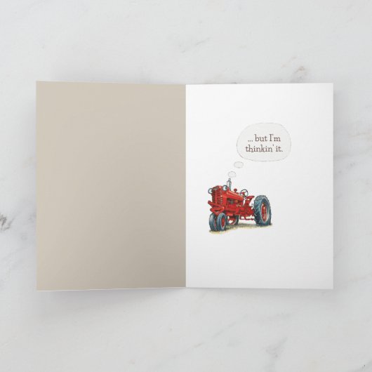 Schuur Haan voor 87e Verjaardag Humor Kaart (Binnen)