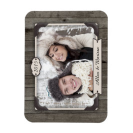 Schuur hout aangepaste foto flexi magneet