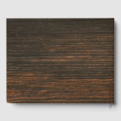 Schuur hout + Baby's Breath Jar Bruiloft Gastenboe Gastenboek (Achterkant)