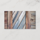  schuur hout cowboylaarzen westerne mode visitekaartje (Achterkant)