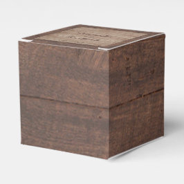 Schuur hout en berk land bruiloft gunst doos bedankdoosjes