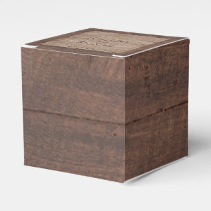 Schuur hout en berk land bruiloft gunst doos bedankdoosjes