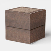 Schuur hout en berk land bruiloft gunst doos bedankdoosjes (Achterkant)