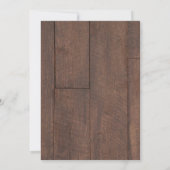 Schuur Hout en Berk Land bruiloft uitnodiging (Achterkant)