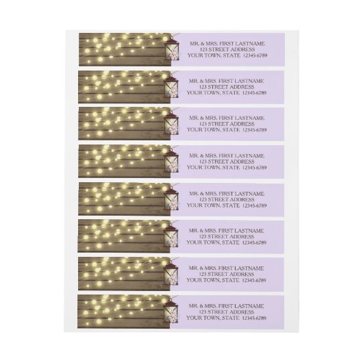  schuur hout en lantaarn adreslabel wikkel (Vel)