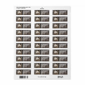 Schuur hout foto toevoegen Label (Full Sheet)
