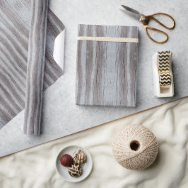 Schuur Hout Grijs Grijs Zwart Verticaal Gestreept Cadeaupapier