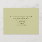 schuur hout land madeliefje bruiloft RSVP reactie Uitnodiging Briefkaart (Achterkant)