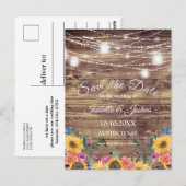 Schuur Hout | Lichtslinger Bewaar De Datum Briefkaart (Voorkant / Achterkant)