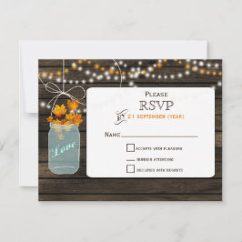 Schuur hout metselaar pot val bruiloft RSVP