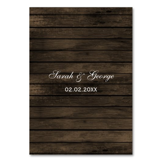 Schuur hout metselaar potje rustieke bruiloft deta kaart (Achterkant)