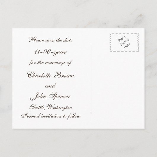 Schuur hout poinsettia mason jar opslaan van de da aankondigingskaart (Achterkant)