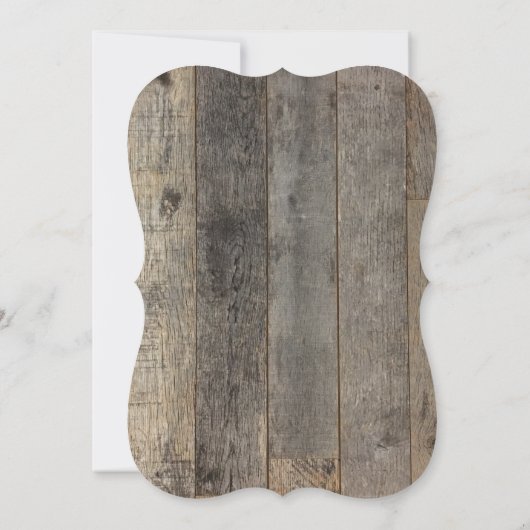 Schuur hout rustiek land vrijgezellenfeest kaart (Achterkant)