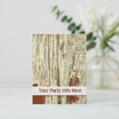 Schuur hout vervaagd oude afbladderende verf shabb kaart (Staand voorkant)