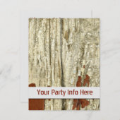 Schuur hout vervaagd oude afbladderende verf shabb kaart (Voorkant / Achterkant)