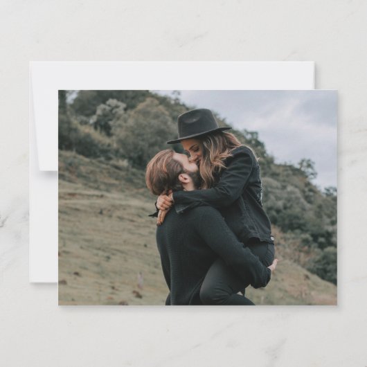 Schuur Hout Zonnebloem Foto Wijzig de datum Save T Save The Date (Achterkant)