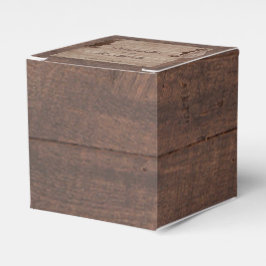 Schuur Houten Beren Land Bruiloft Favor Box Bedankdoosjes