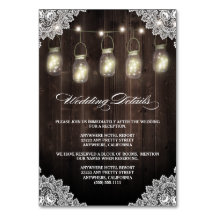 Schuur Houten Kant Mason Jar Bruiloft Behuizing Ka