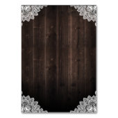 Schuur Houten Kant Mason Jar Bruiloft Behuizing Ka Kaart (Achterkant)