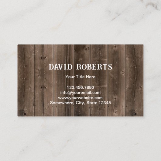  schuur huis slager winkel vleesmarkt visitekaartje (Achterkant)