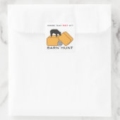 Schuur Hunt Schipperke Vierkante Sticker (Tas)