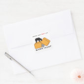 Schuur Hunt Schipperke Vierkante Sticker (Envelop)