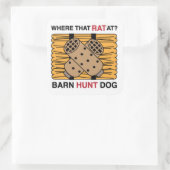 SCHUUR HUNT VIERKANTE STICKER (Tas)