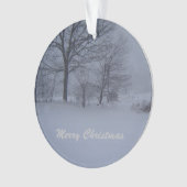 Schuur in een Maine Blizzard Ornament (voorkant)