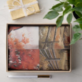 Schuur in Herfst Collage 2 Decoupage papier (Geschenk)