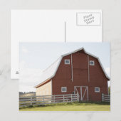 Schuur in landelijk landschap briefkaart (Voorkant / Achterkant)