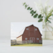 Schuur in landelijk landschap briefkaart (Staand voorkant)