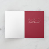 Schuur Kat Kerst Kaart witte rand (Binnen)