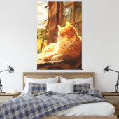 Schuur Kat Radiance Olieverfschilderij Masterpiece Canvas Afdruk (Insitu (Slaapkamer))