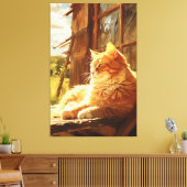 Schuur Kat Radiance Olieverfschilderij Masterpiece Canvas Afdruk (Insitu (Woonkamer))