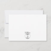 Schuur & laarzen Rustieke Cowboy Westerne bruiloft RSVP Kaartje (Achterkant)