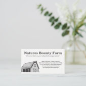 schuur | landbouwgrond | Landbouw Visitekaartje (Staand voorkant)