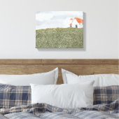 Schuur landschap muur kunst canvas afdruk (Insitu (Slaapkamer))