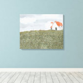 Schuur landschap muur kunst canvas afdruk (Insitu (Houten vloer))