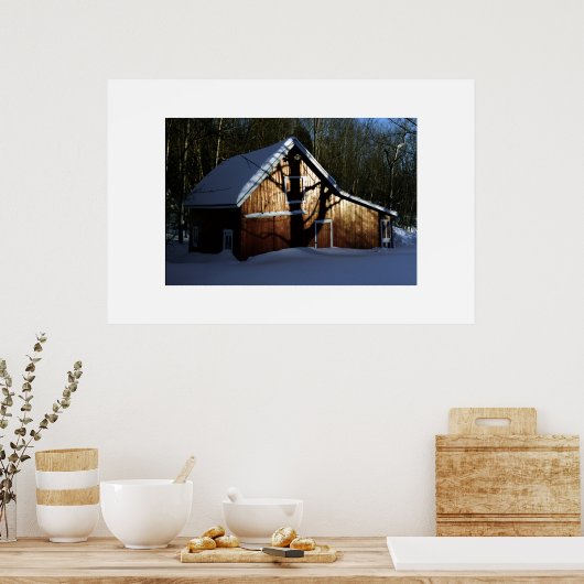 schuur met schaduw poster (Keuken)