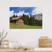 schuur op alpiene weiden poster (Keuken)