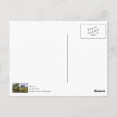 Schuur op een heuvel briefkaart (Achterkant)