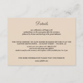 Schuur Paar Bruiloft Informatiekaartje (Voorkant)