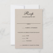 Schuur Paar Voedsel Keuzen RSVP Kaartje (Voorkant)