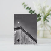 Schuur Peak Tegen de Hemel in Zwart & Wit Briefkaart (Staand voorkant)