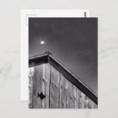 Schuur Peak Tegen de Hemel in Zwart & Wit Briefkaart (Voorkant / Achterkant)