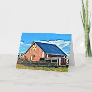 Schuur Quilt Digitaal Schilderen Kaart