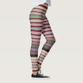 Schuur rode Leggings met gedurfde streep (Rechts)