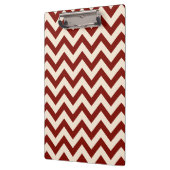 Schuur Rood Chevron Patroon Klembord (Links)