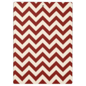 Schuur Rood Chevron Patroon Klembord (Achterkant)